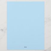 En-tête De Lettre Belle fleur bleue (Dos)