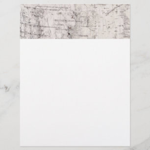 En-tête De Lettre Birch bark pattern letterhead