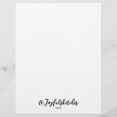 En-tête De Lettre Black and white mountain letterhead (Dos)