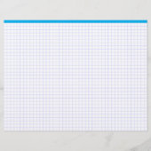En-tête De Lettre Blank Engineering Graph Paper Sheets (Blue Lines) (Devant)