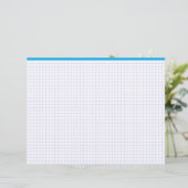 En-tête De Lettre Blank Engineering Graph Paper Sheets (Blue Lines) (Debout devant)