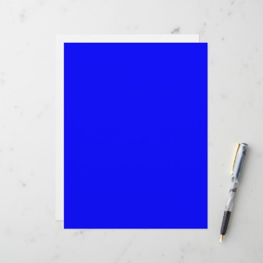 En-tête De Lettre Bleu (Devant/Arrière en situation)