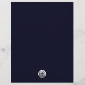 En-tête De Lettre Bleu sophistiqué (Dos)