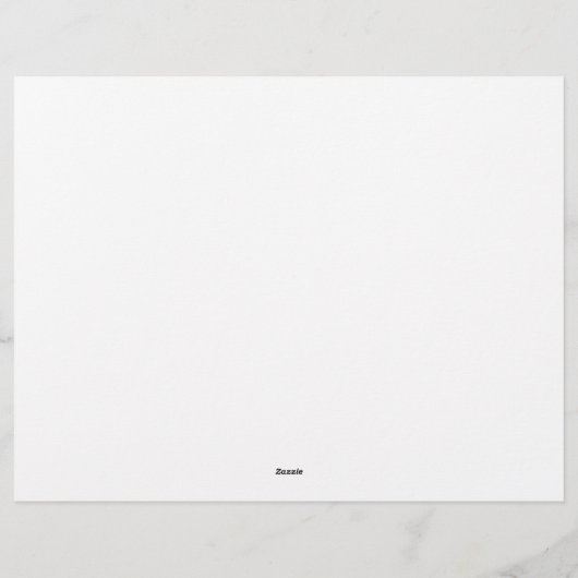 En-tête De Lettre Bloc-notes moderne Monogramme noir et blanc classi (Dos)