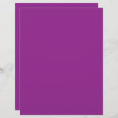 En-tête De Lettre Bold Magenta Wedding Invite with Minimal Style (Devant / Derrière)