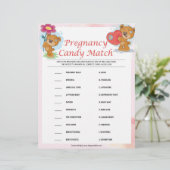 En-tête De Lettre Bonbons de grossesse [Nounours] (Debout devant)