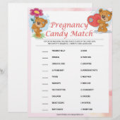 En-tête De Lettre Bonbons de grossesse [Nounours] (Devant / Derrière)