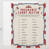 En-tête De Lettre Bonbons de grossesse [Thème du cirque] (Devant / Derrière)