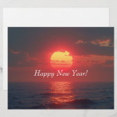 En-tête De Lettre Bonne nouvelle année Letterhead (Devant / Derrière)