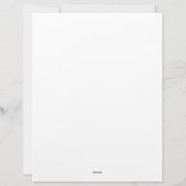 En-tête de lettre Bordure Bleue Personnelle Statio (Dos)