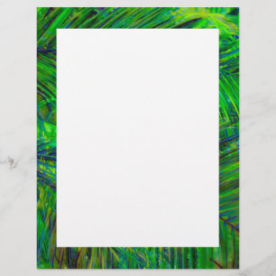 En-tête De Lettre Bordure de feuille blanche