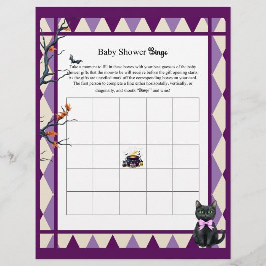 En-tête De Lettre Brûler Un Bingo Cadeau Bébé (Devant)