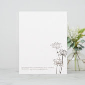 En-tête de lettre brun graphique de persil de (Debout devant)