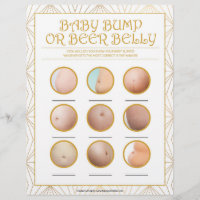 Bump Bébé Ou Ventre De Bière [Lignes D'Or]