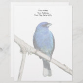 En-tête De Lettre Bunting Indigo (Devant / Derrière)