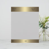 En-tête De Lettre Bureau de l'entreprise en chef de lettres Bronze O (Debout devant)