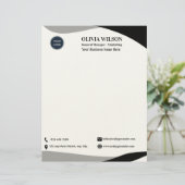 En-tête De Lettre Business Logo (Debout devant)