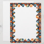 En-tête De Lettre Cadre de couleur géométrique (Devant / Derrière)