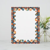 En-tête De Lettre Cadre de couleur géométrique (Debout devant)