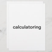 En-tête De Lettre calc work (Devant / Derrière)