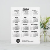 En-tête De Lettre Calendrier Black White Business - Vacances (Debout devant)