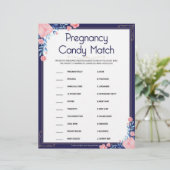 En-tête De Lettre Candy de grossesse [Cadre floral] (Debout devant)