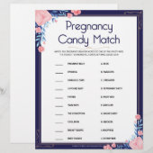 En-tête De Lettre Candy de grossesse [Cadre floral] (Devant / Derrière)