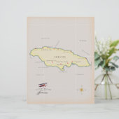 En-tête De Lettre Carte illustrée de la Jamaïque. (Debout devant)