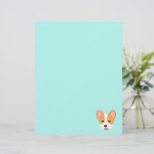 En-tête De Lettre Cartoon Corgi (Debout devant)