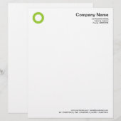 En-tête De Lettre Cercle gras - Martian Green (Devant / Derrière)