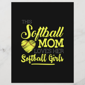 En-tête De Lettre Cette maman de softball adore ses filles de softba