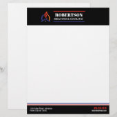 En-tête De Lettre Chauffage et refroidissement HVAC (Devant / Derrière)