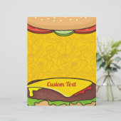 En-tête De Lettre Cheeseburger (Debout devant)