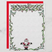 En-tête De Lettre Cher Père Noël (Devant / Derrière)