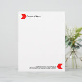 En-tête De Lettre Chevron - Rouge (Debout devant)