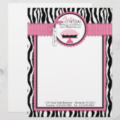 En-tête de lettre chic de boulangerie de tarte de (Devant / Derrière)