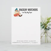 En-tête De Lettre Chien assis Business Custom (Debout devant)