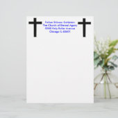 En-tête de lettre chrétien (Debout devant)