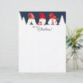 En-tête De Lettre Christmas Gnomes (Debout devant)