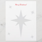 En-tête De Lettre Christmas letterhead with star of Bethlehem (Devant)