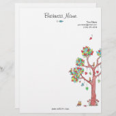 En-tête De Lettre Coeurs fixes, affaires (Devant / Derrière)