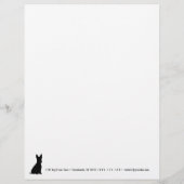 En-tête De Lettre Conception de silhouettes de jolis animaux de comp (Dos)