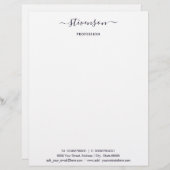 En-tête De Lettre Concevez votre propre Modèle en-tête avec code QR (Devant / Derrière)