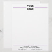 En-tête De Lettre Concevez votre propre Modèle en-tête Business (Devant / Derrière)