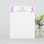 En-tête De Lettre Conscience de cancer du sein (Debout devant)