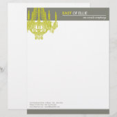 En-tête de lettre contemporain de lustre (Devant / Derrière)