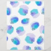 En-tête de lettre contours d'aquarelle (Dos)