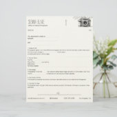 En-tête De Lettre Contrat de photographe de caméra botanique - Page  (Debout devant)