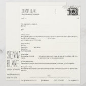 En-tête De Lettre Contrat de photographe de caméra botanique - Page  (Devant / Derrière)