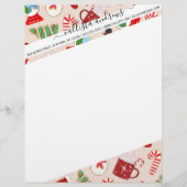 En-tête De Lettre Cookie Illustration Pattern (Devant)